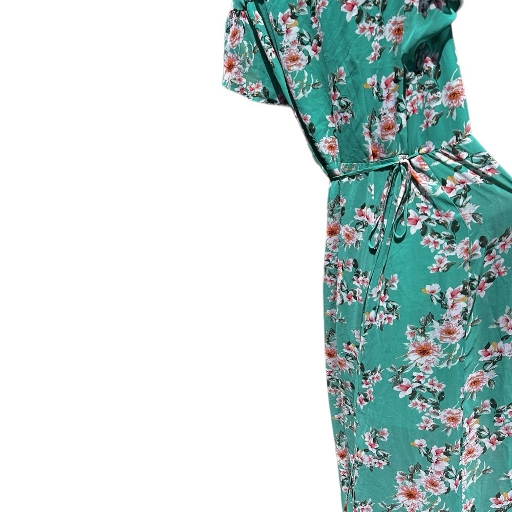 Floral Maxi Tie Dress​​ - Picture 4 of 9